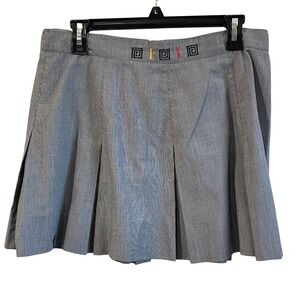 Vintage TAIL Womens Pleated Tennis Skirt Size 14 Houndstooth Print Golf Athletic